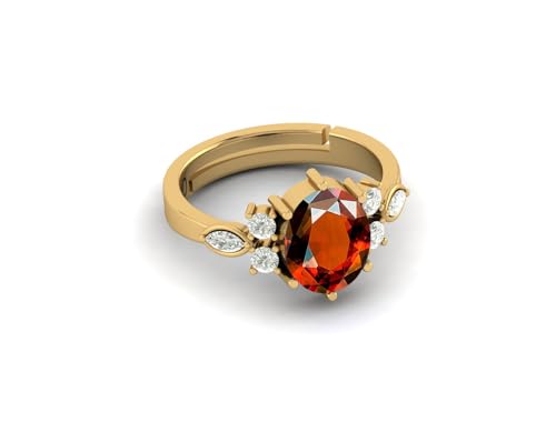 Image of LMDPRAJAPATIS 7.25 Ratti /6.25Carat Natural Certified Panchdhatu Gemstone Gold Plated Adjustable Ring For Men And Women