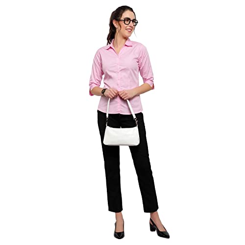 Image of Blue Ronin Women 3 /4 Sleeve Stylish Western Official Formal Shirts Regular fit Shirts for Women