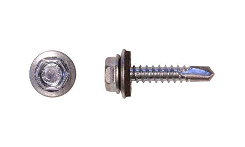 Tornillos autorroscantes hexagonales #10 x 1 pulg 100 u. miniatura 2