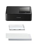 Canon Stampante fotografica portatile SELPHY CP1500 con kit carta, nero - Stampante Bluetooth wireless con accessori - Compatta e leggera - Con 54 fogli di carta 4x6