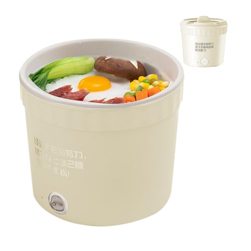 Olla eléctrica de cocción, olla eléctrica,Cooker eléctrica multifuncional | Pequeña taza de cocina multifuncional fácil de limpiar para un dormitorio universitario de estudiante uniforme