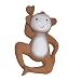 Produktbild Tikiri 8596021 Naturkautschuk Rassel, Affe, Badespielzeug, für Babys und Kinder ab 0+ Monaten