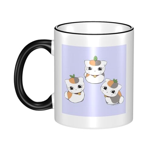 マグカップ ニャンコ先生 夏目友人帳 かわいい アニメ コーヒーカップ 陶器マグ 耐熱 耐冷 大容量 330ml セラミック カップ 電子レンジ対応 コップ ファッション 人気 ギフト