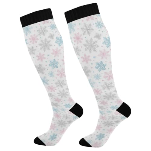 Image of Wusikd Halloween Black Cat Compression Socks for Women and Men Circulation Pumpkin Long Socks for Athletic Running 1