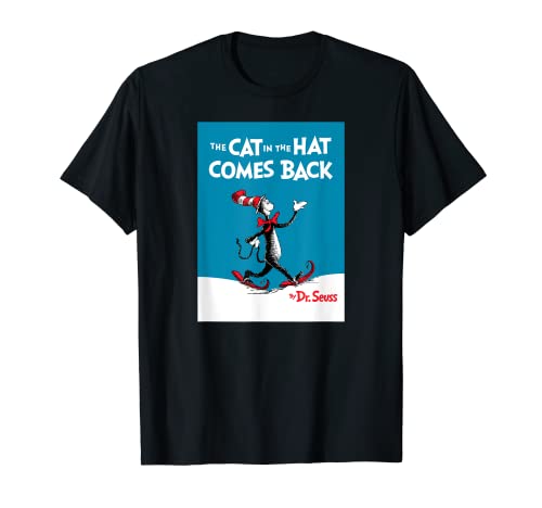 Dr. Seuss The Cat in the Hat Comes Back Book Cover T-shirt