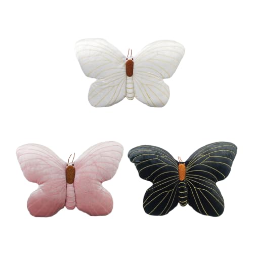 Coussin papillon en peluche coton PP pour décoration lit et canapé de salon - 6