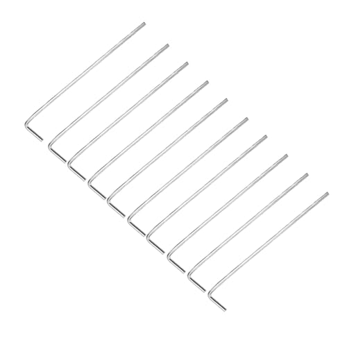 CALLARON 32 Picchetti in Ferro a Forma, Set da 32 Pezzi per Fissaggio a Terra di Ripari da Campeggio, Verande e Tettoie, Picchetti di Sicurezza Resistenti al Vento per Attività Outdoor