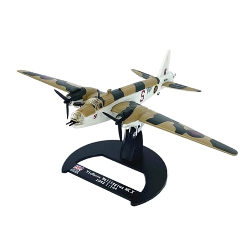 Avión de combate clásico vintage Wellington 1:144 de metal fundido a presión para exhibición
