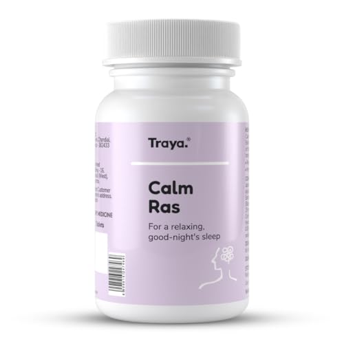 Traya Calm Ras | Ayurvedic Supplements for Anxiety, Stress Relief, and Better Sleep | Consists Ashwagandha, Brahmi, Arjuna, and Jatamansi | 60 Tablets