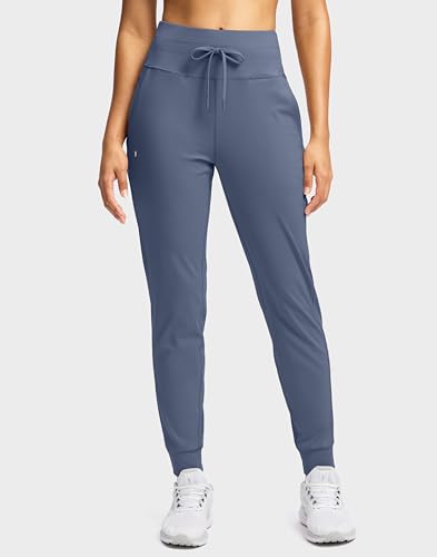 Image of Soothfeel Womens Joggers with Zipper Pockets High Waisted Sweatpants Athletic Leggings Pants for Workout Running Yoga