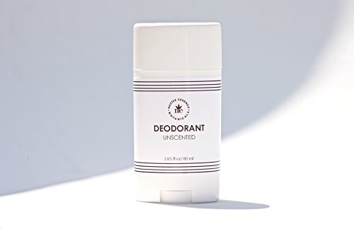 All Natural Deodorant Unscented for Men and Women - Made with Organic Coconut Oil - Vegan Deodorant - Aluminum Free - 2.65 oz.