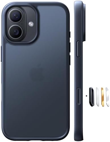 （10:30時点） 【米軍進化保護・マット半透明】 TORRAS iPhone 17 用 ケース 3倍米軍MIL規格 耐衝撃 半透明 マット仕上げ 滑り止め 黄ばみ防止 指紋防止 カメラコントロール保護 ストラップホール付き ボタン付属 For あいふおん17ケース 6.3インチ 「Guardian 」 ブラック