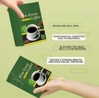 1 pezzo: caffè verde premium per uomini e donne, non OGM | Caffè istantaneo macinato alla soia, supporta la digestione, il metabolismo e il controllo del peso, senza glutine