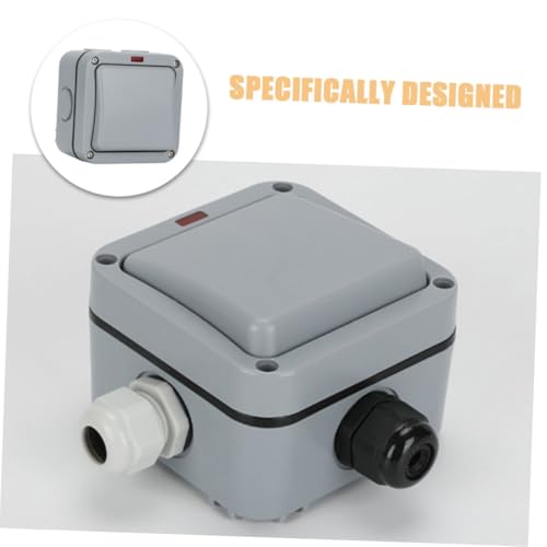 Interrupteur étanche IP65 20A résistant aux intempéries pour contrôle d'accès - 5