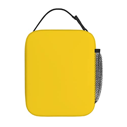 Yellow Lunch Box Insulated Lunch Bag For Kids Girls Boys Women Men Thermal Cooler Tote Bags Reusable Lunchbox For School Office Travel #TOP2
