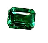 Rare Gems Gallery Piedra de esmeralda pura de Zambia de 6,50 quilates con certificación original de 7,08 ratti y piedra de esmeralda zambiana pura de 6,50 quilates, sin calentar, claridad transparente