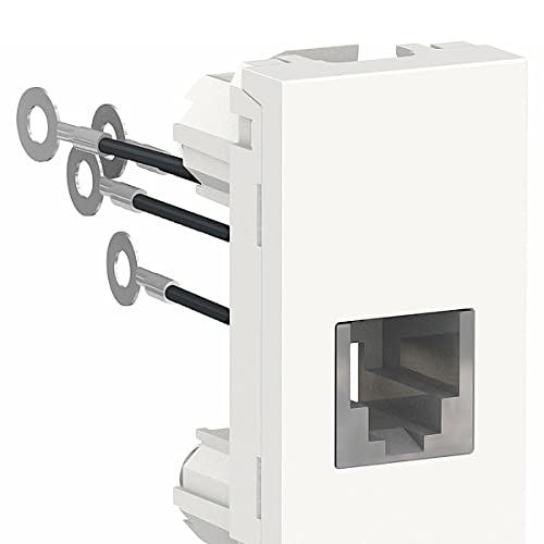 Módulo Tomada RJ11 (4 Fios) 1M Branco - Schneider.