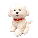 [Apparence] : Cette peluche Bichon Frise capture l'essence joyeuse de la race avec son pelage blanc moelleux, ses yeux ronds amicaux et sa douce posture. La couleur blanc poudré classique et les caractéristiques charmantes créent un look réaliste et réconfortant qui en fait un délicieux compagnon en peluche.