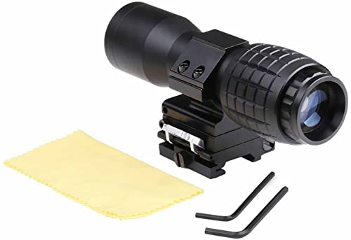 Maymoc 3X Magnifier Scope Sight Flip To Side Quick Detach Compatible With 20Mm Picatinny Weaver Rail #TOP5