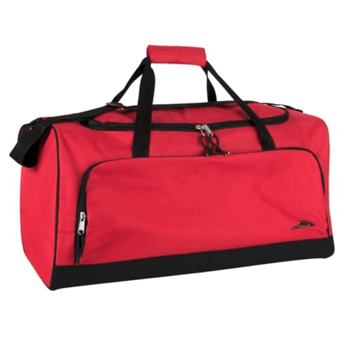Custom Duffle Bag for Men and Women. Personalize with your Text and Logo (Red-24)3