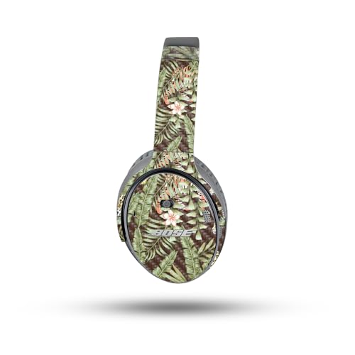 Image of MightySkins Carbon Fiber Skin Compatible with Bose QuietComfort 35 II Headphones - Tiger Jungle | Protective, Durable Textured Carbon Fiber Finish | Easy to Apply