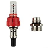 Regulador DN15 del metro de flujo para los sistemas de calefacción por suelo radiante del agua con el vidrio de vista extraíble y el cuerpo del latón+ABS para el flujo exacto