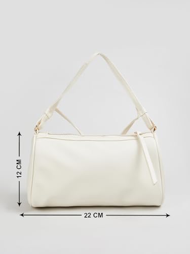 Image of Women Solid Bowler Sling Bag (Off White FS)