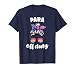 Para Off Duty Paraprofessional last day of school messy bun T-Shirt