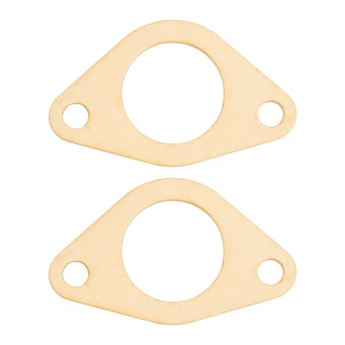 Image of 2Pcs Intake Manifold Gasket Lawn Mower Engine Gasket 11061-7019 Compatible with Kawasaki FH451V FH500V FH541V FH580V Yellow
