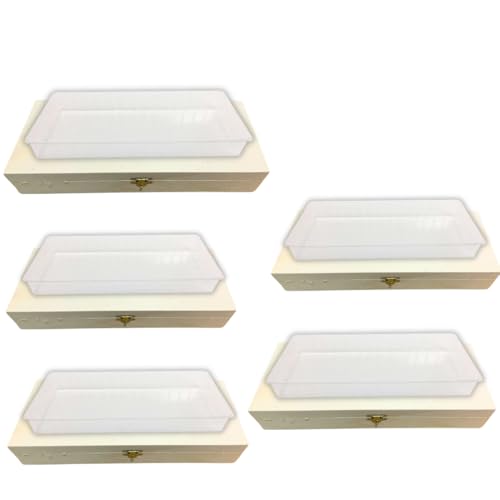 Turrón Cajas de Madera y Moldes de Plástico para elaboración (Pequeño, 5, unidad)