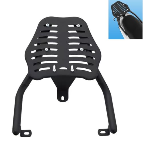 Auyyhui オートバイリア荷物ラックキャリア スーツケース・テールボックス・テイクアウトボックス収納可 耐久性ある棚 リアトップケースキャリア