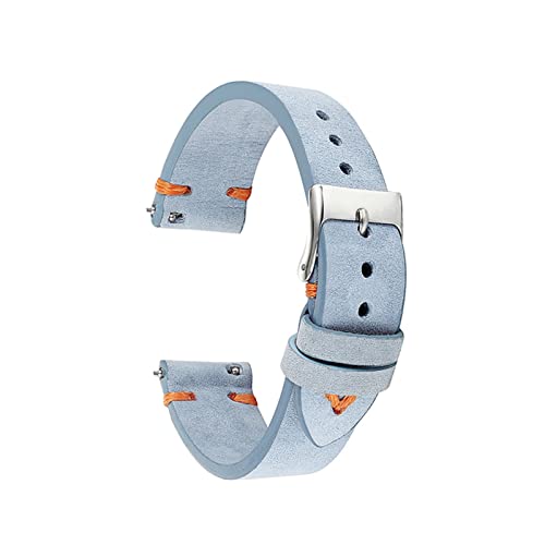 Correa reloj cuero azul 22mm correas de repuesto watchbands universales