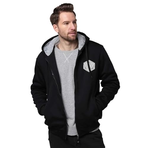 Sweat à capuche Viking Valknut en polaire pour les sorties outdoor et soirées d'hiver