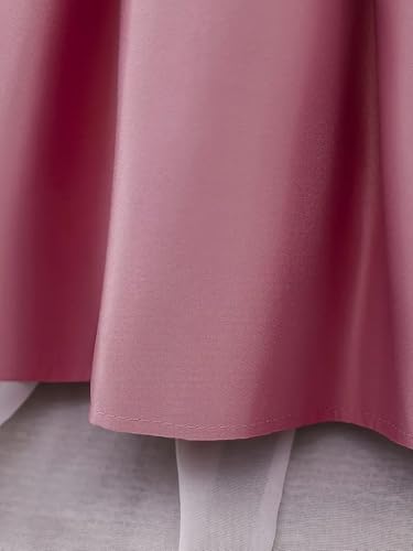 Image of SHRIMATE Apparels Satin Baby Girl Party Dress, Sleeveless Bowknot Formal Gown for Toddlers, Ideal for Birthdays, Weddings, and Celebrations