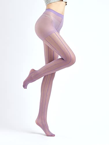 Image of Sahabowi Women Tights, Female Sheer High Waist Pantyhose, Vintage Control Top Stockings