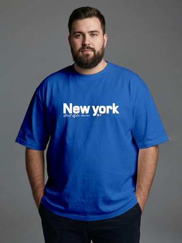 Image of XENOVAURBAN Mens Plus Size Cotton T-Shirt Combo | Combo Pack of 2 Unisex Fit Plus Size Printed Tshirts