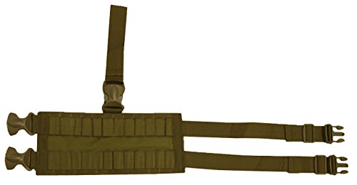 Ultimate Arms Gear Coyote Tan Tactical 24 Shot Shell Ammo Reload Carrier Thigh Dropleg For 12 & 20 Gauge Shotgun Rounds Ambidextrous Adjustable Length Dual Drop Leg Straps #TOP10