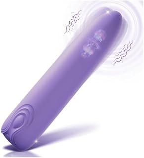 Womens Sex Toys Bullet Vibrators - Mini Finger Vibrator Wand with 9 Strong Vibrations, Liquid Silicone Waterproof Quiet Clit G Spot Anal Vibrator Dildo Nipple Massager Toy, Female Male Adult Sex Toys