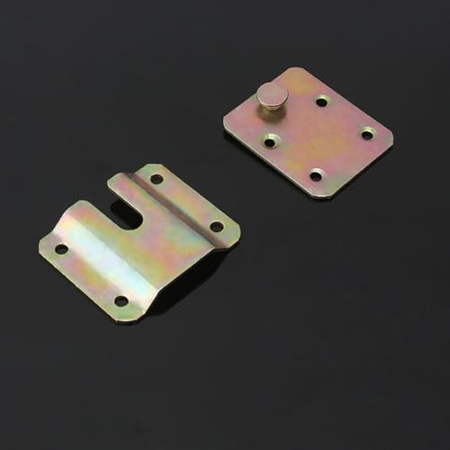 Image of TopHomer 4 Pairs Flush Mount Bracket Iron Heavy Duty Photo Frame Hook Picture Hanger Hanging Buckle Furniture Connector for Art Gallery Wall Mount Hardware, Colour-Coated