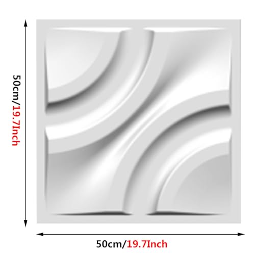 Paneles de pared 3D elegantes placas decorativas de PVC con efecto olas tridimensionales 2