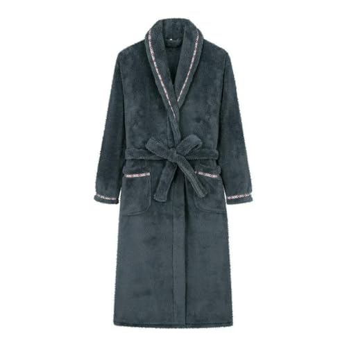 Robe de nuit décontractée en polaire pour soirées d'hiver - 5
