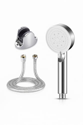 Turbo Duş Başlığı, Yüksek Basınçlı El Duşu, 5 Fonksiyonlu Duş Başlığı (Krom Turbo Set)