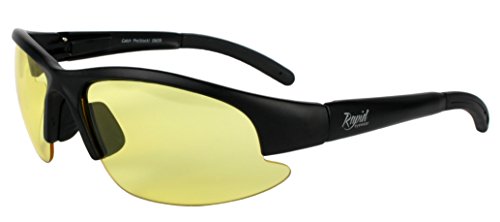 Rapid Eyewear â€˜Nimbusâ€™ NIGHT TIME DRIVING GLASSES for Men and Women. HD Anti Glare Sunglasses that Aid Vision in the Dark. AR Anti Reflective Coated. Also For Poor Light in Winter