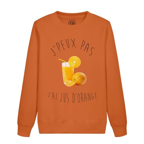 Sweat enfant J'peux pas j'ai jus d'orange pour l'école