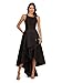 Adrianna Papell Womens Mikado High Low Gown Special Occasion Dress, Black, 12 US