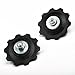 2-Pack Black Plastic Rear Derailleur Guide Wheels, 10T Pulley Wheels for 6-7 Speed Bikes, Lightweight Shifting Components