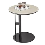 Durable et durable : cette table de bout de salon est fabriquée avec un cadre en fer robuste et des panneaux de particules de haute qualité, et elle peut supporter 44 lb et être utilisée pendant des années