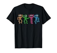 Funny Cute Dancing Skeletons Ghost Glow In Halloween Shirt for men women boys girls kids in Spooky Season, It's Fall Yall, HalloThanksMas, Thanksgiving, Fall Vibes, Witchy Vibes, Spooky Vibes, Cute Boo Ghost Skeleton. Halloween Scary Night, Pumpkin S...