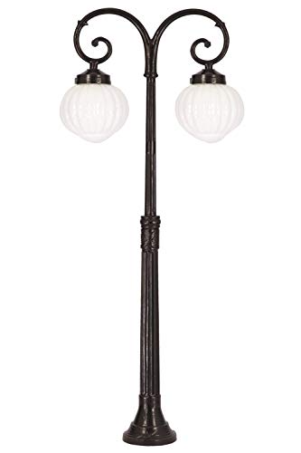 AVONNI BSU-68187-2BSY-OP Black Electrostatic Powder Coating Outdoor Lighting, E27, Aluminium, ABS, Acrylic Glass, 65cm