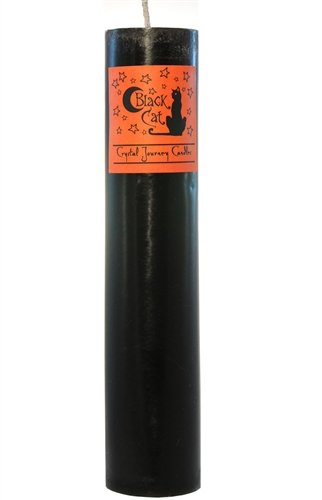 Crystal JourneyBlack Cat Herbal Magic Pillar - Candle